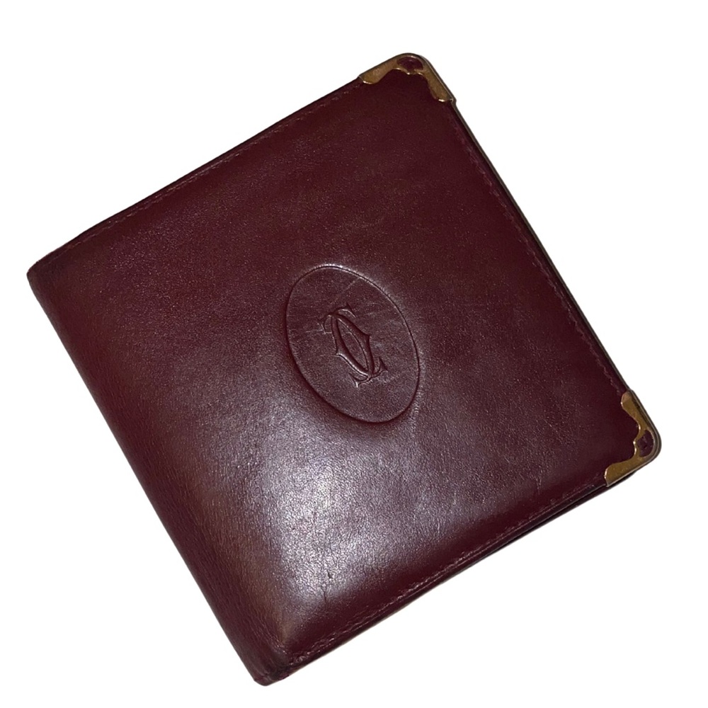 Authentic Vintage Must de Cartier Bi-Fold Wallet